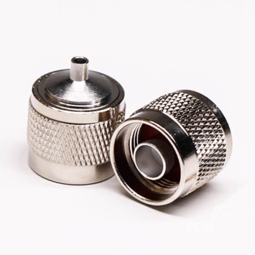 N Type Coaxial Male Connector 180 Degree Solder Type for Cable N Type Coaxial Male Connector 180 Degree Solder Type for Cable