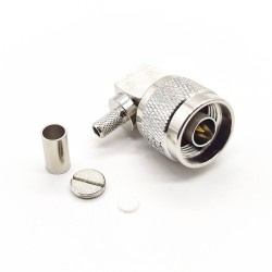 N Type Connector 90 Degree Male Crimp for 3D-FB LMR200