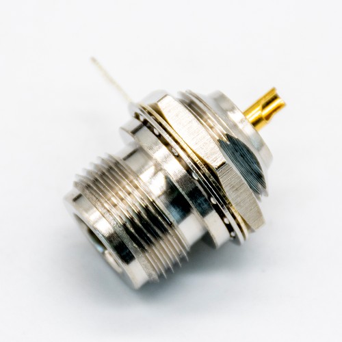 N Type Connector Bulkhead Female 180 Degree for Panel Mount