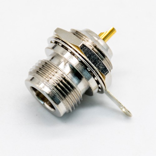 N Type Connector Bulkhead Female 180 Degree for Panel Mount