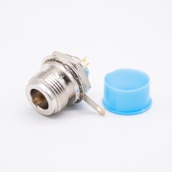 N Type Connector Bulkhead Female 180 Degree Solder Type