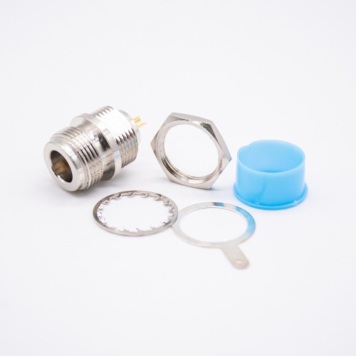 N Type Connector Bulkhead Female 180 Degree Solder Type N Type Connector Bulkhead Female 180 Degree Solder Type