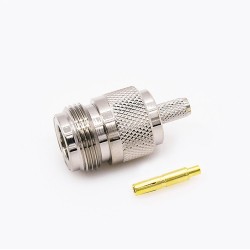 N Type Connector Crimp Female Straight for RG58 RG142