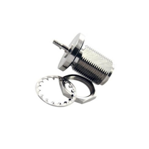 N Type Connector Female Connector Bulkhead Straight Jack Crimp type for RG174_316