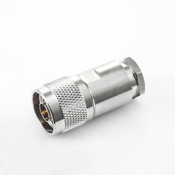 N-type Connector for LMR400 Male Straight Clamp for Cable