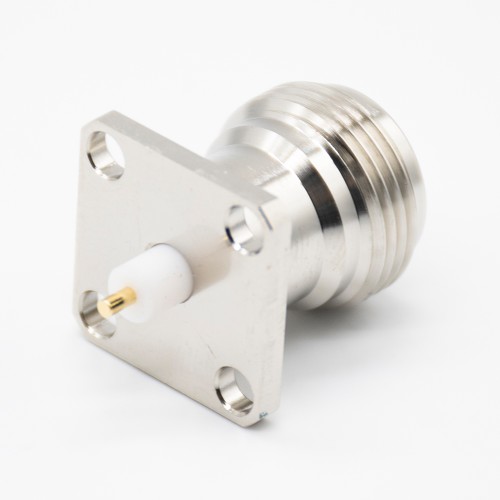 N Type Connector Jack Straight 4Hole Flange for Panel Mount N Type Connector Jack Straight 4Hole Flange for Panel Mount