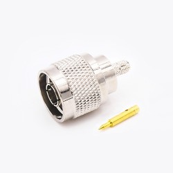 N Type Connector Male Straight Crimp for RG142 RG58