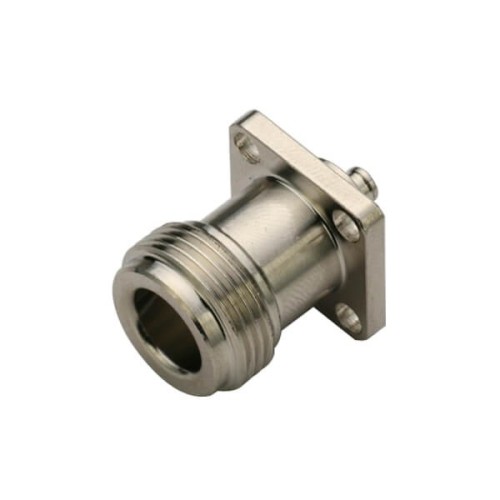N Type Connector Panel Mount 4Hole Flange for UT085 N Type Connector Panel Mount 4Hole Flange for UT085