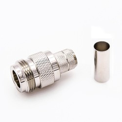 N Type Connector RG213 Female Straight Crimp for Cable