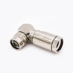 N Type Connector Right Angle Male Clamp for 1/2