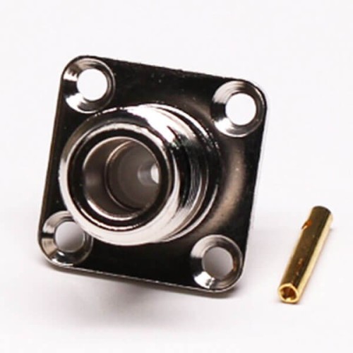 N Type Female Connector 4 Hole Flange Mount Crimp type for Cable N Type Female Connector 4 Hole Flange Mount Crimp type for Cable