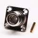 N Type Female Connector 4 Hole Flange Mount Crimp type for Cable N Type Female Connector 4 Hole Flange Mount Crimp type for Cable