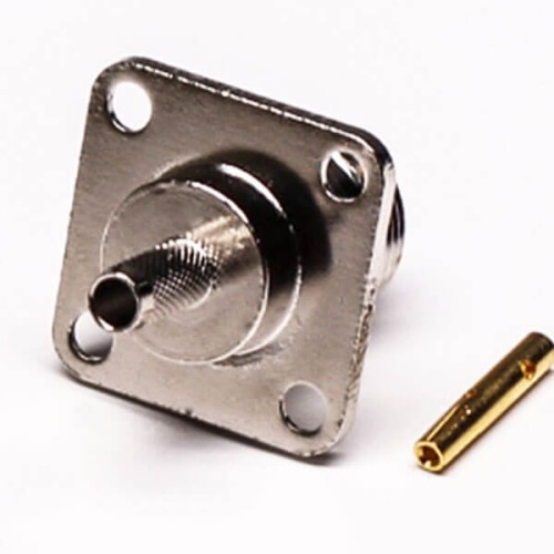 N Type Female Connector 4 Hole Flange Mount Crimp type for Cable N Type Female Connector 4 Hole Flange Mount Crimp type for Cable