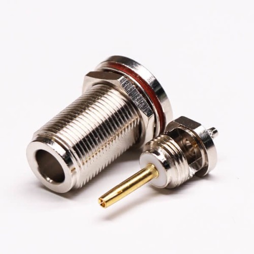 N Type Female Connector Bulkhead Straight Bulkhead Crimp Type Waterproof N Type Female Connector Bulkhead Straight Bulkhead Crimp Type Waterproof