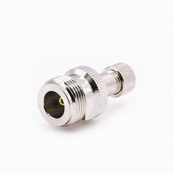 N Type Female Connector Straight Clamp for Semi-rigid 141 Cable
