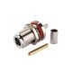 N Type Female Jack Bulkhead Crimp Connector for RG58 LMR195 Cable N Type Female Jack Bulkhead Crimp Connector for RG58 LMR195 Cable