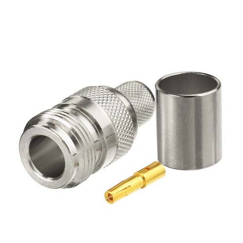 N Type Female Jack Crimp RF Coaxial Connector for RG213 7DFB LMR400 Cable N Type Female Jack Crimp RF Coaxial Connector for RG213 7DFB LMR400 Cable