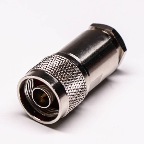 N Type Male Connector 180 Degree Clamp Type Coaxial Connector N Type Male Connector 180 Degree Clamp Type Coaxial Connector