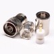 N Type Male RF Connectors Straight 180 Degree Clamp Type N Type Male RF Connectors Straight 180 Degree Clamp Type