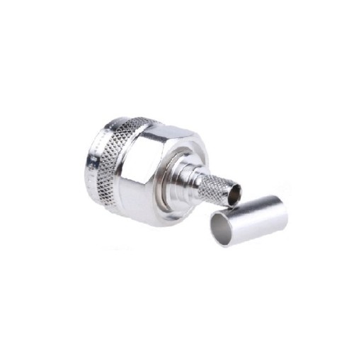 N Type Plug 50Ω Straight Cable Mount Connector Crimp Termination 11GHz for 1.5/3.8 N Type Plug 50Ω Straight Cable Mount Connector Crimp Termination 11GHz for 1.5/3.8