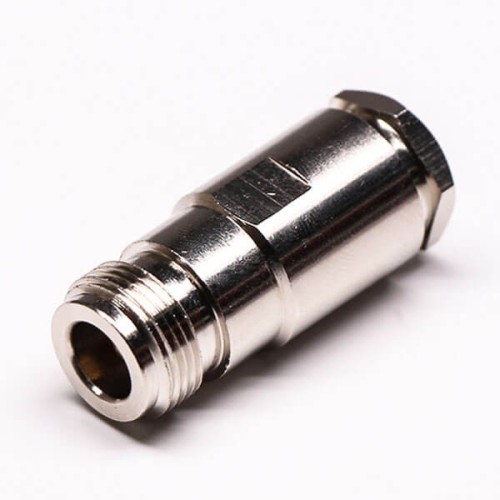 N Type Straight Female Coaxial Connector Clamp Type for Cable