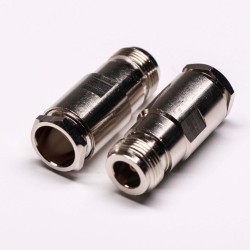 N Type Straight Female Coaxial Connector Clamp Type for Cable