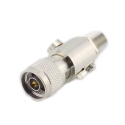 N Type Surge Arrester N male to N female Bulkhead RF Coaxial Connector Port DC-6GHz 230V