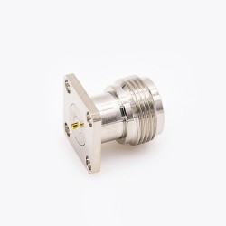 Panel Mount Type N Connector Welding Plate 4 Hole Flange Straight Female Solder for PCB Mount