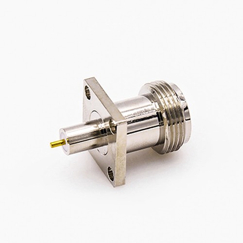 PCB Mount Connector Type N Welding Plate 4 Hole Flange Female Straight PCB Mount Connector Type N Welding Plate 4 Hole Flange Female Straight