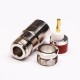 RF Coaxial Connector 180 Degree Jack Clamp Type Coaxial Cable RF Coaxial Connector 180 Degree Jack Clamp Type Coaxial Cable