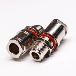 RF Connectors Types 180 Degree Jack Clamp Type Bulkhead