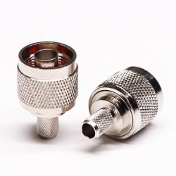 RF Type N Male Straight Crimp Type for Coaxial Cable for RG6