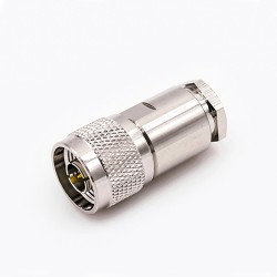 RG213 N Type Connectors Male Straight Clamp for Cable