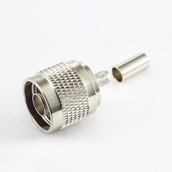 RG58 Connector N Type Male Straight Crimp for SYV50-3 RG142