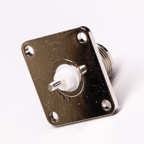 Solder N Type Connector Straight Female 4 Hole Flange Through Hole Solder N Type Connector Straight Female 4 Hole Flange Through Hole