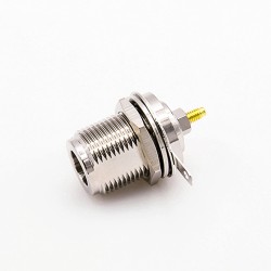 Type N Connector Bulkhead Female Welding Plate Straight Solder for Cable