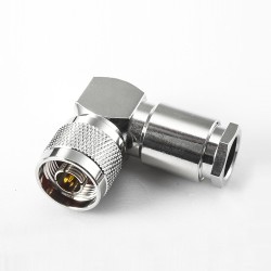 Type N Connector for RG8 Cable Male Right Angle Clamp for LMR400