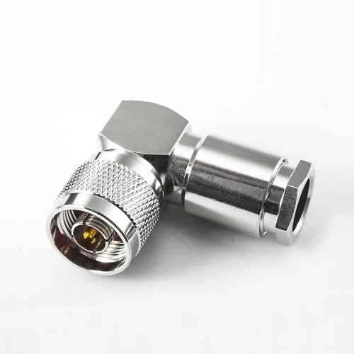 Type N Connector for RG8 Cable Male Right Angle Clamp for LMR400 Type N Connector for RG8 Cable Male Right Angle Clamp for LMR400