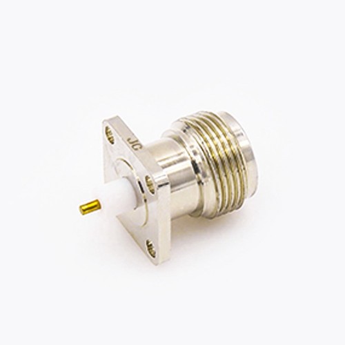 Type N Connector Jack Welding Plate 4 Hole Flange Straight Solder for PCB Mount Type N Connector Jack Welding Plate 4 Hole Flange Straight Solder for PCB Mount