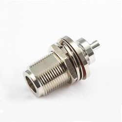 Type N Connector Waterproof Bulkhead Female Straight Solder for RG174 RG316