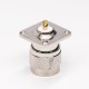 Type N Male Flange Mount Connector 4 Hole Straight Solder Type for Cable Type N Male Flange Mount Connector 4 Hole Straight Solder Type for Cable
