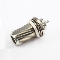 Type N Waterproof Connector Bulkhead Straight Female Solder for RG178 1.45MM