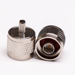 Types of Coaxial Connectors N Male Crimp Type for Coaxial Cable