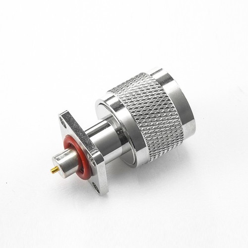 Waterproof Connector Type N Male Welding Plate 4 Hole Flange Straight Solder for PCB Mount Waterproof Connector Type N Male Welding Plate 4 Hole Flange Straight Solder for PCB Mount