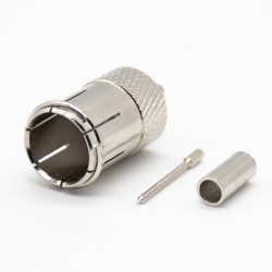 PAL Type Connector Crimp Male Straight Cable Type