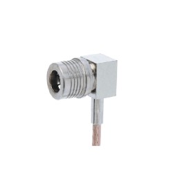 20pcs QMA Plug Connector 90 Degree Cable Mount Crimp for RG174 50Ω