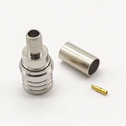 20pcs QMA Solder Termination 50Ω Cable Mount Connector Plug Crimp for RG58 C/U
