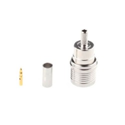 20pcs QMA Straight Connector Male Crimp Termination for RG188 50Ω