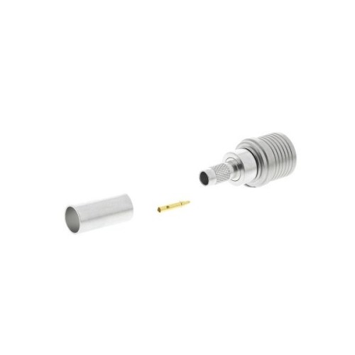 QMA Cable Connector Male Straight Crimp for RG142 B/U 50Ω QMA Cable Connector Male Straight Crimp for RG142 B/U 50Ω