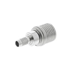 QMA Cable Connector Male Straight Crimp for RG142 B/U 50Ω
